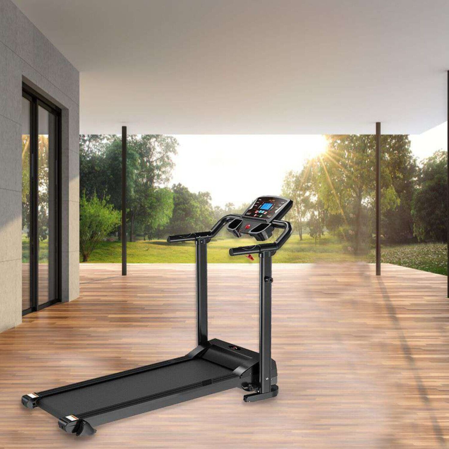 Foldable Treadmill Electric Home Gym Running Walking Machine Jogging 9% Incline