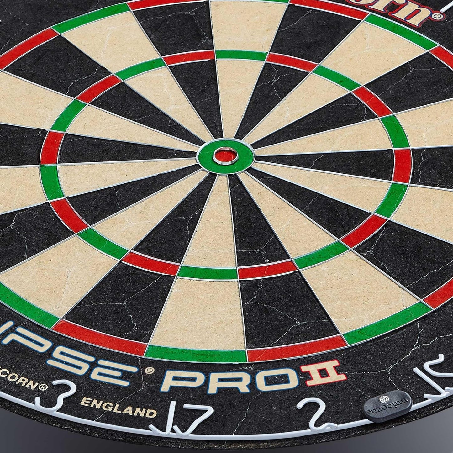 Dartboard Darts Board | Eclipse Pro/Eclipse Pro 2 | Flat Profile Number Ring | Championship Quality Sisal Bristle | Staple-Free Construction