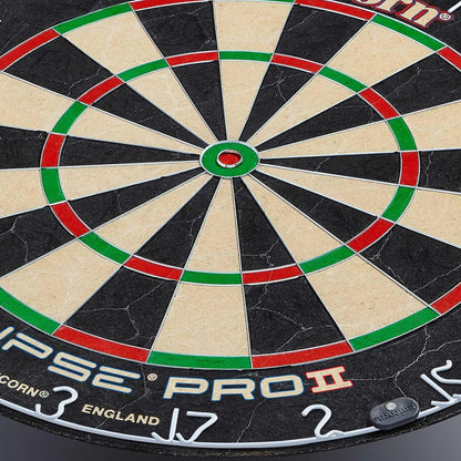 Dartboard Darts Board | Eclipse Pro/Eclipse Pro 2 | Flat Profile Number Ring | Championship Quality Sisal Bristle | Staple-Free Construction