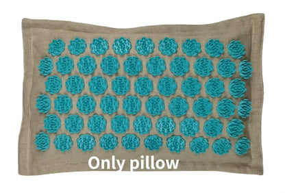 74*44Cm Nature Linen Coconut Palm Massage Yoga Mat with Bag Lotus Spike Acupressure Mat Cushion Massage Accupuncture Pad