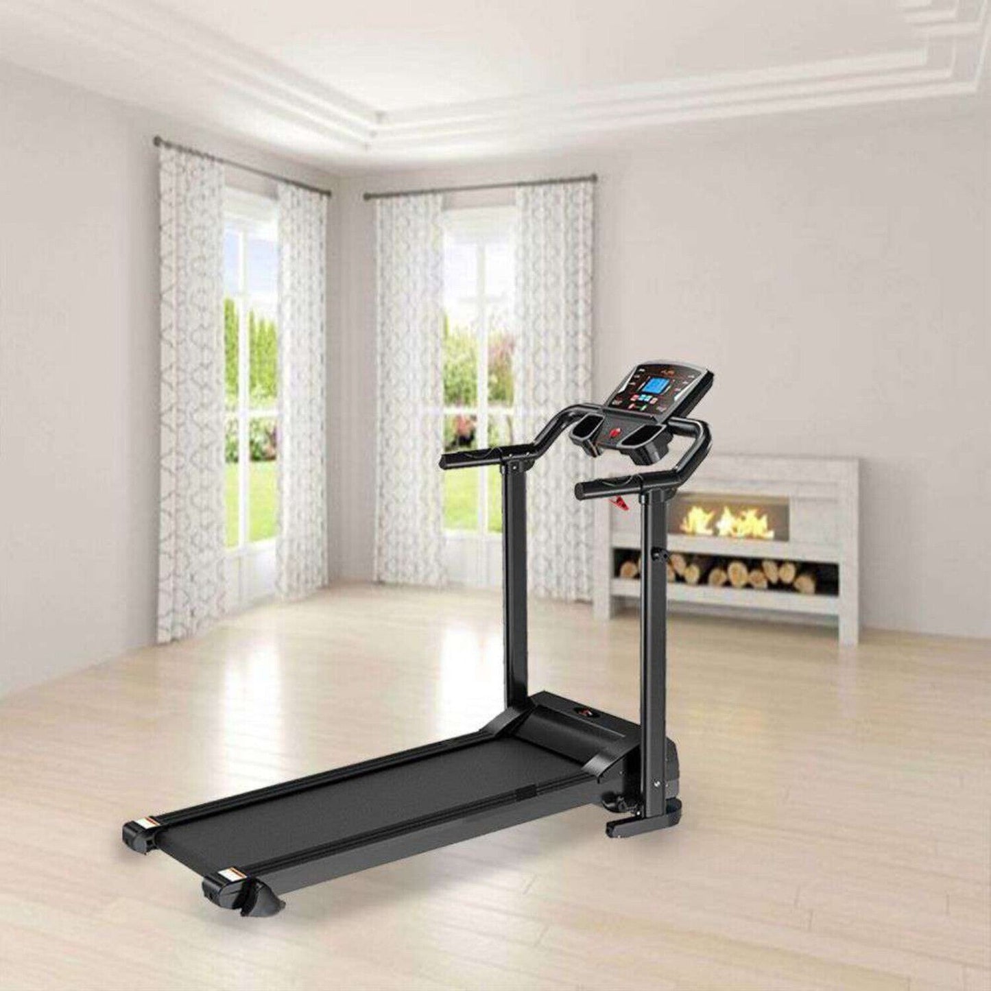 Foldable Treadmill Electric Home Gym Running Walking Machine Jogging 9% Incline