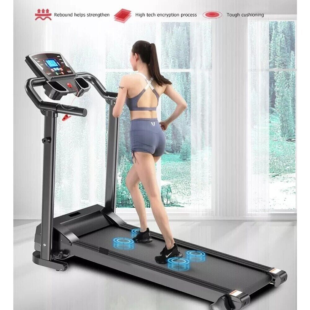 Foldable Treadmill Electric Home Gym Running Walking Machine Jogging 9% Incline