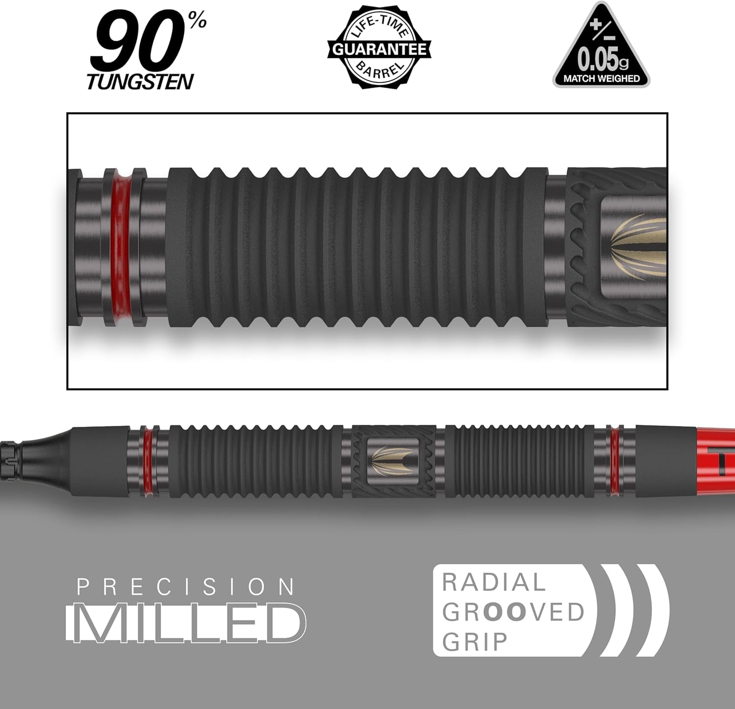 Scope Soft Tip Darts, 90% Tungsten Dart Set | Red & Black Darts, Darts Set with Pixel Tips, Electronic Darts, Soft Tip Darts | Barrel 10/11 – 18G/19G/20G/21G